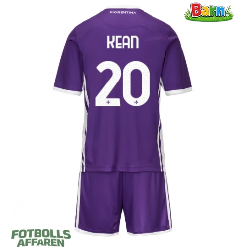 Fiorentina Moise Kean #20 Hemmaställ Barn 2025-26 Kortärmad (+ Korta byxor)
